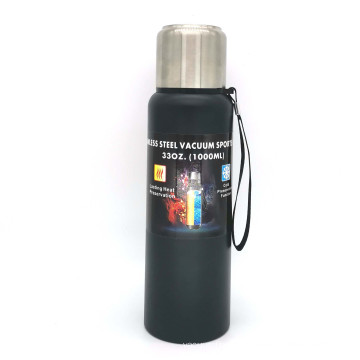 Hot Sale 1000ml Double Wall Stainless Steel Vacuum Insulated Vacuum Flask With SS Stopper & Lid